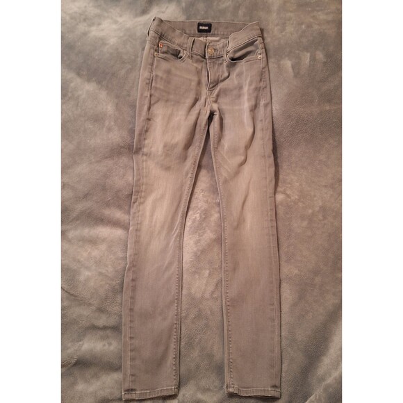 HUDSON Jeans Women 25 Gray Nico Midrise Super Skinny Stretch Denim - Picture 1 of 14